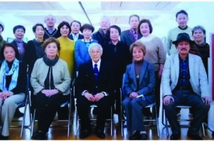 成田理事長を中心に京都作家展に集合の皆さん